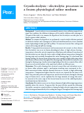 Cover page: Cryoelectrolysis—electrolytic processes in a frozen physiological saline medium