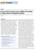 Cover page: Farm to Fish: Lessons from a Multi-Year Study on Agricultural Floodplain Habitat