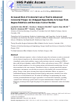 Cover page: Increased Risk of Colorectal Cancer Tied to Advanced Colorectal Polyps: An Untapped Opportunity to Screen First-Degree Relatives and Decrease Cancer Burden.