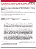 Cover page: Tumor-targeting adenovirus OBP-401 inhibits primary and metastatic tumor growth of triple-negative breast cancer in orthotopic nude-mouse models