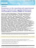 Cover page: Consensus on the reporting and experimental design of clinical and cognitive-behavioural neurofeedback studies (CRED-nf checklist).