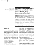 Cover page: Differences in placentophagia in relation to reproductive status in the california mouse (Peromyscus californicus)