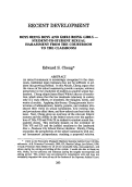 Cover page: Boys Being Boys and Girls Being Girls - Student-To-Student Sexual Harassment from the Courtroom to the Classroom