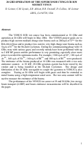 Cover page: 28 GHz operation of the superconducting ECR ion source VENUS