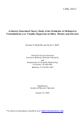 Cover page: A density functional theory study of the oxidation of methanol to 
formaldehyde over vanadia supported on silica, titania, and zirconia