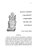Cover page: Slovo O Zakone I Blagodati:  A Discourse on the Law and Grace