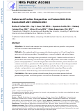 Cover page: Patient and provider perspectives on preterm birth risk assessment and communication.