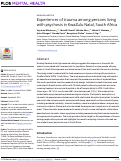 Cover page: Experiences of trauma among persons living with psychosis in KwaZulu Natal, South Africa