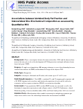 Cover page: Associations between vertebral body fat fraction and intervertebral disc biochemical composition as assessed by quantitative MRI