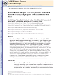 Cover page: Survival Benefit of Repeat Liver Transplantation in the United States: A Serial MELD Analysis by Hepatitis C Status and Donor Risk Index