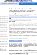 Cover page: Randomized double-blind placebo-controlled trial of acetyl-L-carnitine for the prevention of taxane-induced neuropathy in women undergoing adjuvant breast cancer therapy.