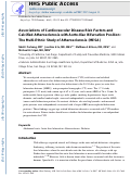 Cover page: Associations of Cardiovascular Disease Risk Factors and Calcified Atherosclerosis With Aortoiliac Bifurcation Position