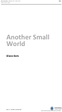 Cover page: Another Small World