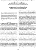 Cover page: Empirical constraints on computational level models of interference effects inhuman probabilistic judgements.