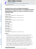 Cover page: Acquiring Science and Social Studies Knowledge in Kindergarten Through Fourth Grade: Conceptualization, Design, Implementation, and Efficacy Testing of Content-Area Literacy Instruction (CALI)