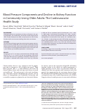 Cover page: Blood Pressure Components and Decline in Kidney Function in Community-Living Older Adults: The Cardiovascular Health Study