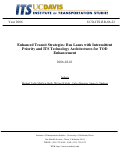 Cover page: Enhanced Transit Strategies: Bus Lanes with Intermittent Priority and ITS Technology Architectures for TOD Enhancement