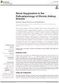 Cover page: Renal Oxygenation in the Pathophysiology of Chronic Kidney Disease