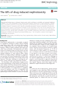 Cover page: The 6R’s of drug induced nephrotoxicity