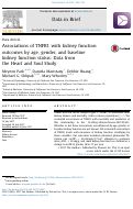 Cover page: Associations of TNFR1 with kidney function outcomes by age, gender, and baseline kidney function status: Data from the Heart and Soul Study