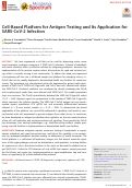 Cover page: Cell-Based Platform for Antigen Testing and Its Application for SARS-CoV-2 Infection