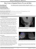 Cover page: Rare Cause of Inguinal Pain in 39-year-old Male