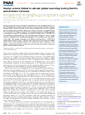 Cover page: Marine anoxia linked to abrupt global warming during Earths penultimate icehouse.