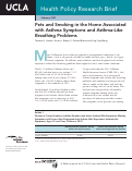 Cover page: Pets and Smoking in the Home Associated with Asthma Symptoms and Asthma-Like Breathing Problems