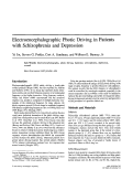 Cover page: Electroencephalographic photic driving in patients with schizophrenia and depression
