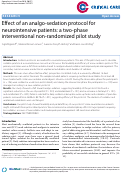 Cover page: Effect of an analgo-sedation protocol for neurointensive patients: a two-phase interventional non-randomized pilot study