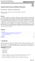 Cover page of Symplectic Morse theory and Witten deformation