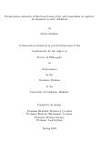 Cover page: Parsimonious estimates of functional connectivity and biomarkers of cognitive development in early childhood