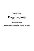 Cover page: Pregovarjanje