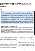 Cover page: Perceptual Characterization and Analysis of Aroma Mixtures Using Gas Chromatography Recomposition-Olfactometry