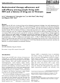 Cover page: Antiretroviral therapy adherence and self-efficacy among people living with HIV and a history of drug use in Vietnam