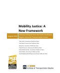 Cover page of Mobility Justice: A New Framework