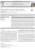 Cover page: Modeling dispersion of emissions from depressed roadways