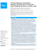 Cover page: Understanding the transmission dynamics of <i>Escherichia coli</i> O157:H7 super-shedding infections in feedlot cattle.