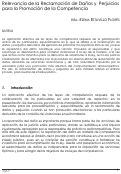 Cover page: Relevancia de la Reclamación de Daños y  Perjuicios para la Promoción de la Competencia