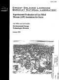 Cover page: Experimental Evaluation of Gas Filled Plenum (GFP) Insulation for Ducts