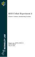 Cover page: EGS Collab Experiment 2: Passive seismic monitoring system