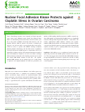 Cover page: Nuclear Focal Adhesion Kinase Protects against Cisplatin Stress in Ovarian Carcinoma.