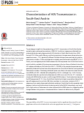 Cover page: Characterization of HIV Transmission in South-East Austria