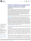 Cover page: Dendritic trafficking faces physiologically critical speed-precision tradeoffs