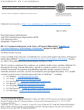Cover page of UC Comments in Response to the Notice of Proposed Rulemaking "Schedules of Controlled Substances: Rescheduling of Marijuana" (Docket No. DEA-1362)