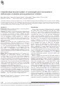 Cover page: Intraindividual double burden of overweight and micronutrient deficiencies or anemia among preschool children