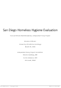 Cover page: San Diego homeless hygiene evaluation
