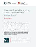 Cover page: Huawei is Quietly Dominating China's Semiconductor Supply Chain