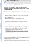 Cover page: Personnel time required for supported employment and education services for individuals in a recent-onset psychosis treatment program.