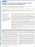 Cover page: Influence of the Disc–Fovea Angle on Limits of RNFL Variability and Glaucoma DiscriminationDFA Influence on Limits of RNFL Variability